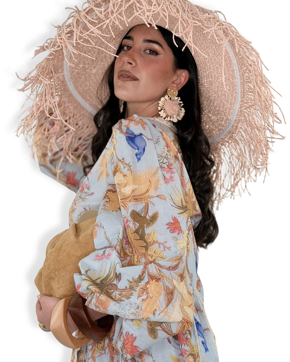Cappello Oversize con Frange
