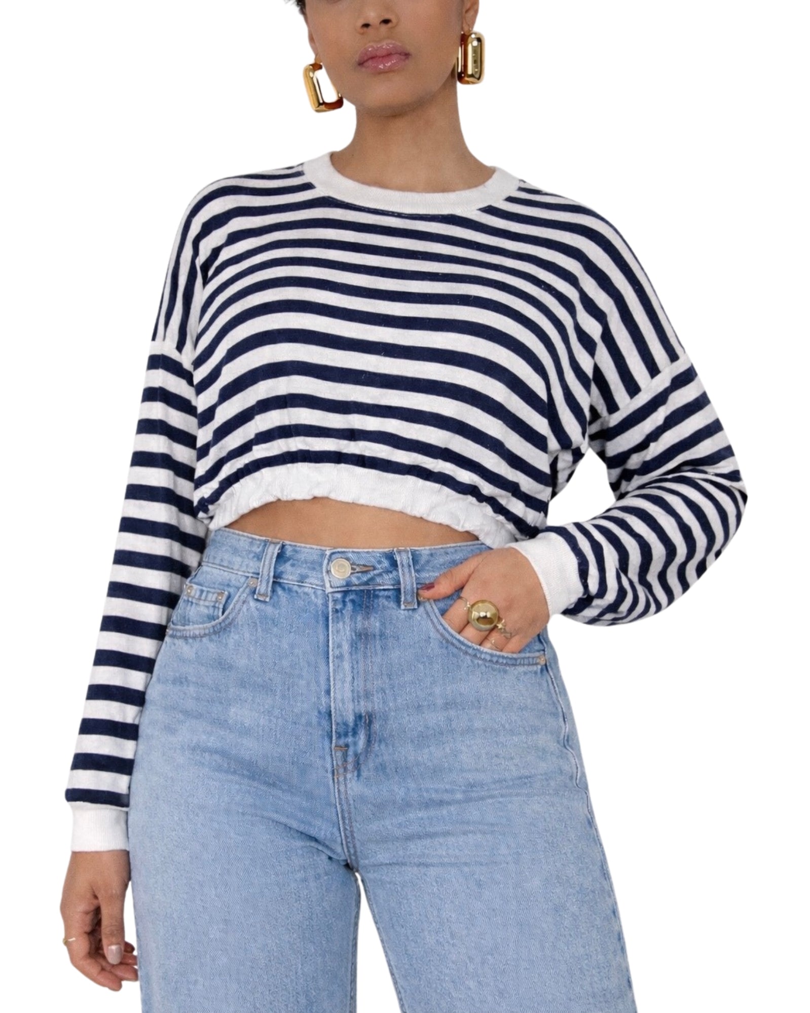 Maglia a Righe con Coulisse