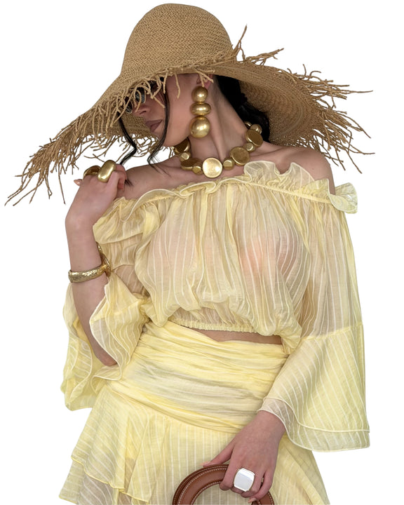 Top Off-Shoulder con Volant