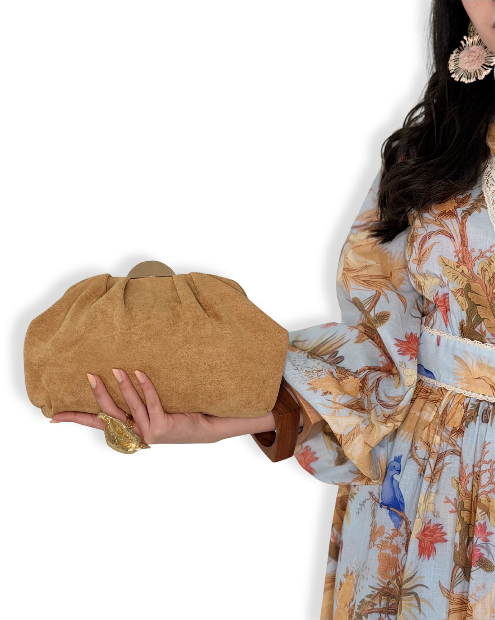 Clutch Morbida con Chiusura Metallica