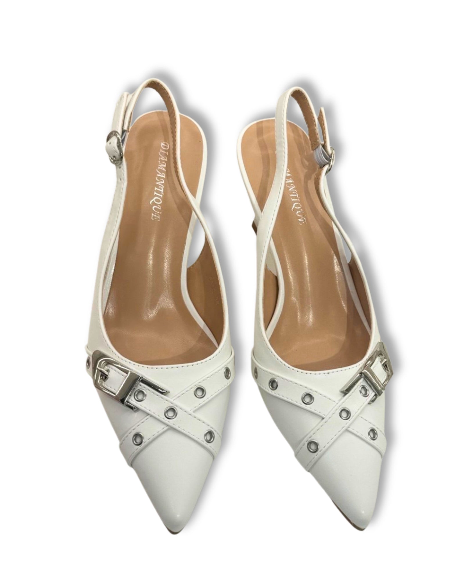 Décolleté Slingback Animalier con Tacco Midi