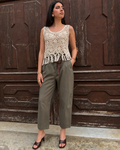 Pantalone Balloon con Cintura