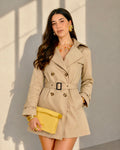 Trench Corto Donna con Cintura –