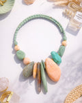 Collana Statement Multicolor con Pietre Naturali