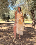 Gonna Lunga a Balze con Dettagli in Pizzo – Romantic Boho Chic