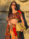 Camicia Fantasia Multicolor da Annodare – Stile Boho Chic