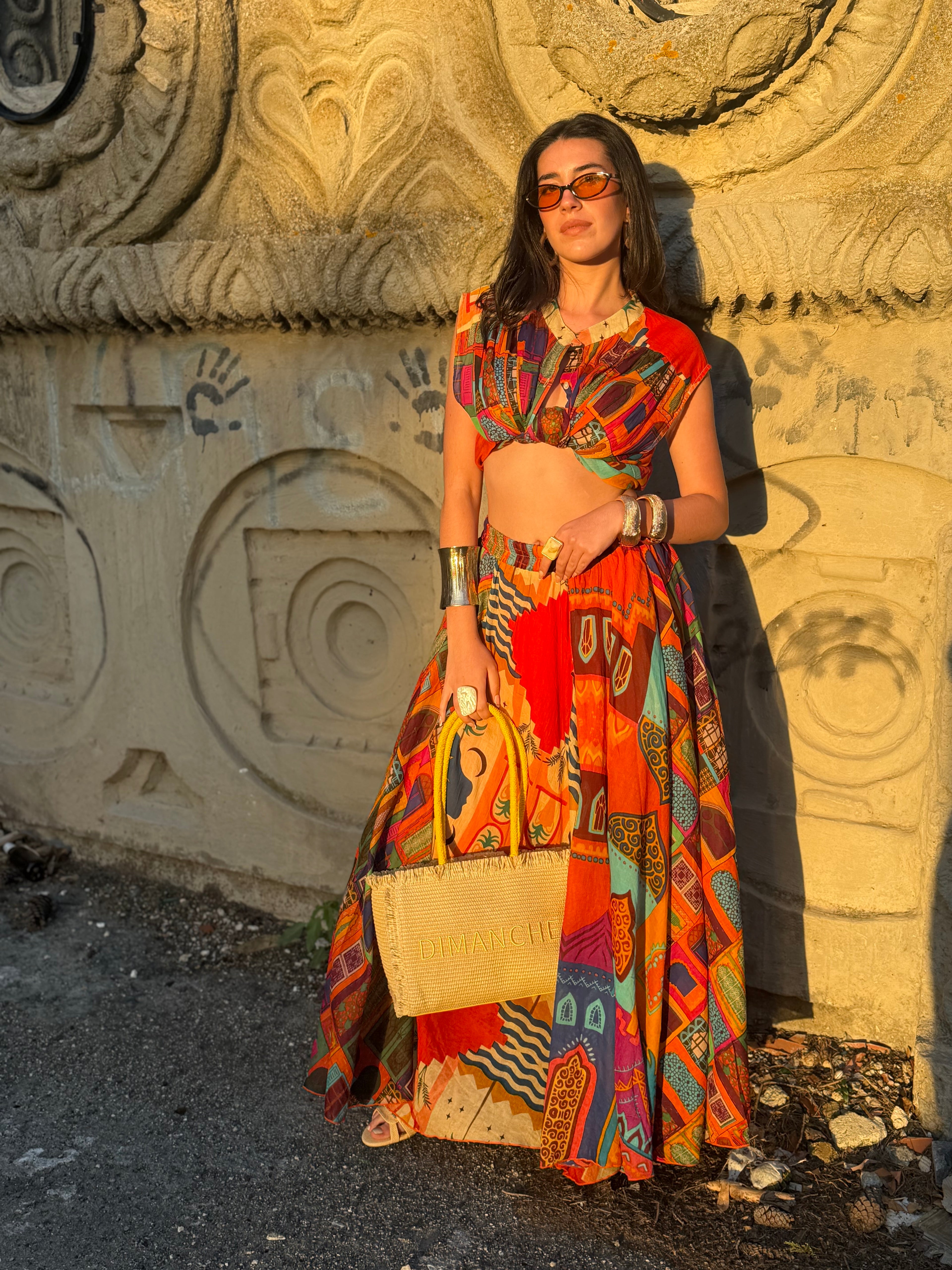 Camicia Fantasia Multicolor da Annodare – Stile Boho Chic
