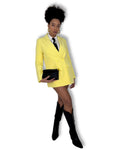 Blazer Doppiopetto Giallo Pastello