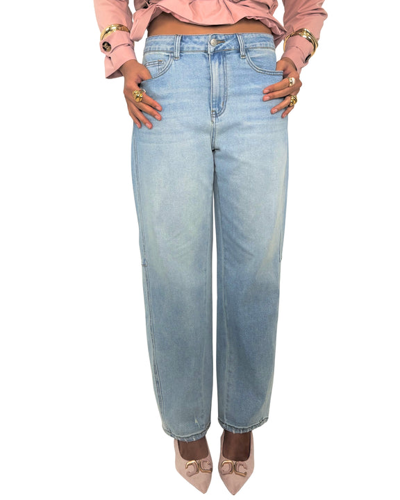 Jeans Donna Wide Leg a Vita Alta