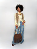 Jeans Wide Leg Strappati a Vita Alta – Denim Vintage Effetto Used